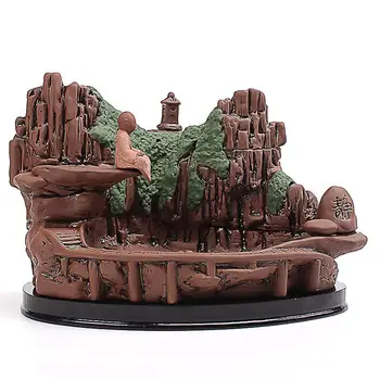 

Mountains River Smoke Waterfall Incense Burner Backflow Buddha Aroma Smoke Censer Holder Office Home Unique Crafts +10pcs Cones