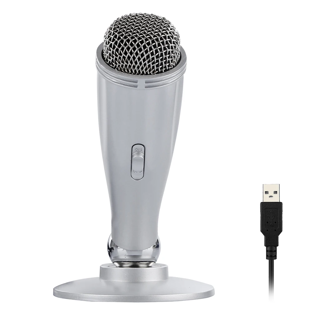 

XIAOKOA VK USB Condenser microphone for computer mac laptop magnetic design with 360 degree adjustable holder studio microphone