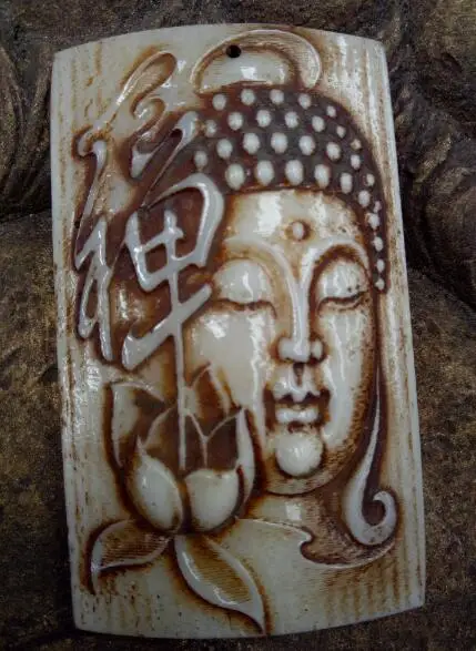 Carved antique jade pendant ornaments high domino crafts | Дом и сад