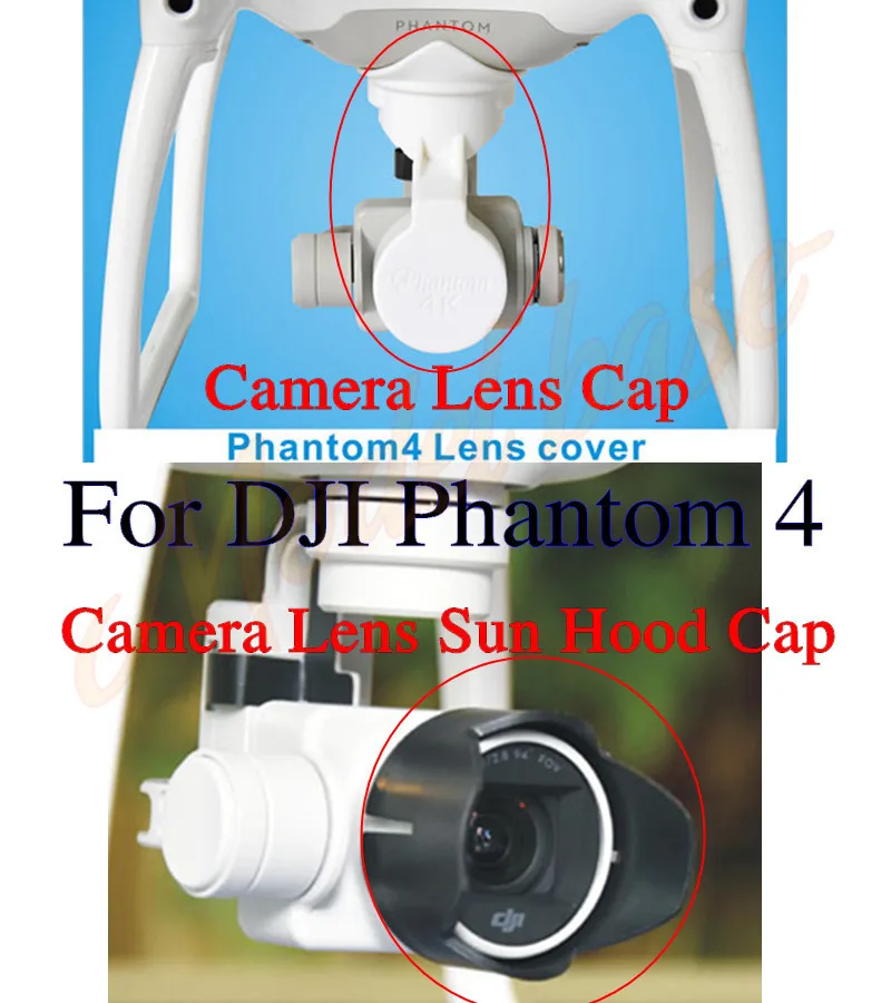 Camera lens cover + Lens Sun Hood Sunshade Cap for DJI Phantom 4 PZT