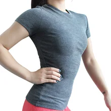 Женский топ для йоги, гимнастики, спорта, короткий рукав, футболки для фитнеса, бега, спортивная одежда, блузки, рубашки, майки, тренировки, упражнения, топы