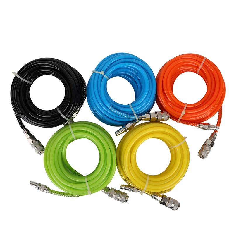 

Pneumatic PU Tube Air Compressor Hose Pipe 8*5.5mm Polyurethane Flexible Tubes Quick Connector Fitting 10M 15M 20 Meters