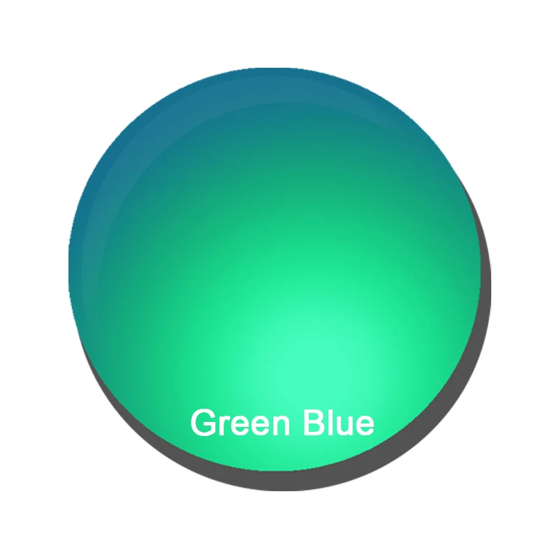 1,56 1,61 1,67(-8,00~+ 8,00) неполяризованные CR-39 по рецепту из смолы Асферические стекла линзы близорукость солнцезащитные очки покрытие линз Lentes - Цвет линз: Green blue