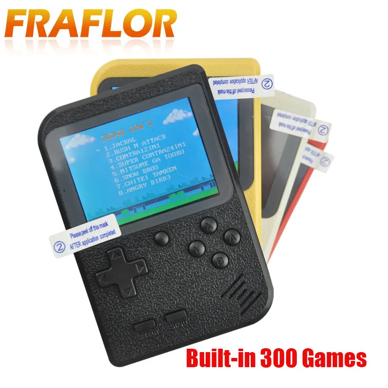 

Mini Game Machine Nostalgic Children's Handheld Game Machine Tetris Connectable TV Retro Can Be Charged Built-in 300 games