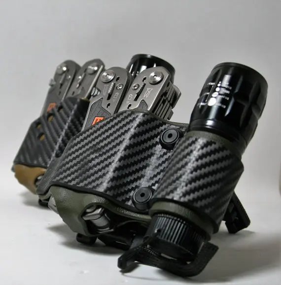 1piece Kydex K sheath Thermoplastic board Import from America Carbon fiber snake twill For DIY knife K sheath case