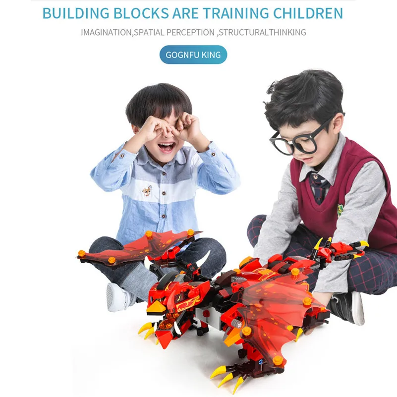 

DIY Building Blocks Walking RC Smart Dinosaur Electronic Robot STEM Toy ffor Kids birthday juguete de bloqueFfor children A1