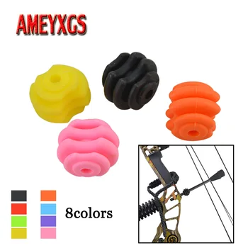 

1pc Archery Bowstring Suppressor Stopper Stabilizer Compound Bow String Shock Absorber Ball For Bow Hunting Shooting Accessories