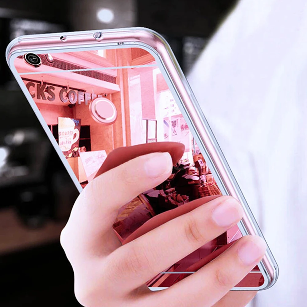 Luxury Phone Case For Huawei Mate 20 Pro Soft TPU Silicone Acrylic Mirror Cover P20 Lite Coque |