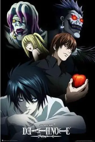 DEATH NOTE персонажи Аниме Манга Шелковый постер декоративная стена живопись