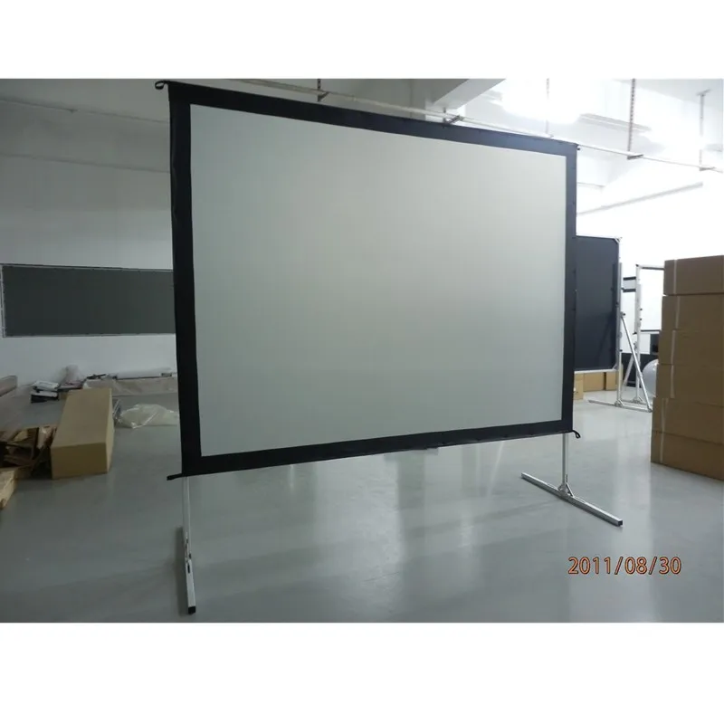 Rear Projection Screen 120 inches 169 43 3D Fast Fold Wall Mountin
