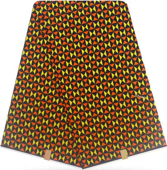 Горячая африканская ткань для платья африканская восковая ткань tissus воск Анкара ткани 6 ярдов хлопковая ткань HH-A1 - Цвет: 35