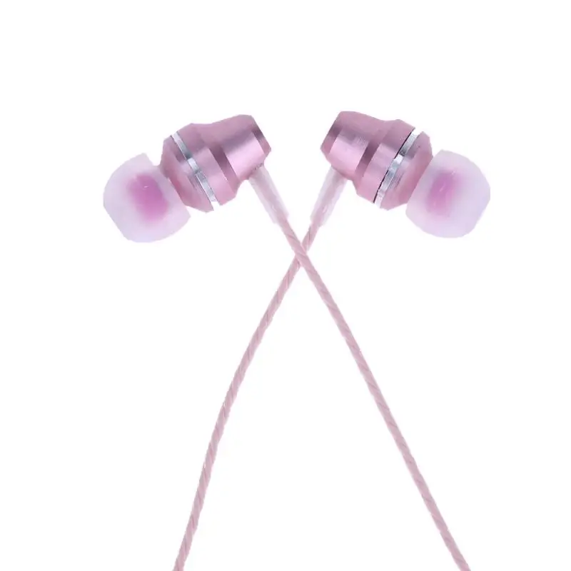 Universal Small Wired Earphone In Ear Stereo Braided Earpiece Headset