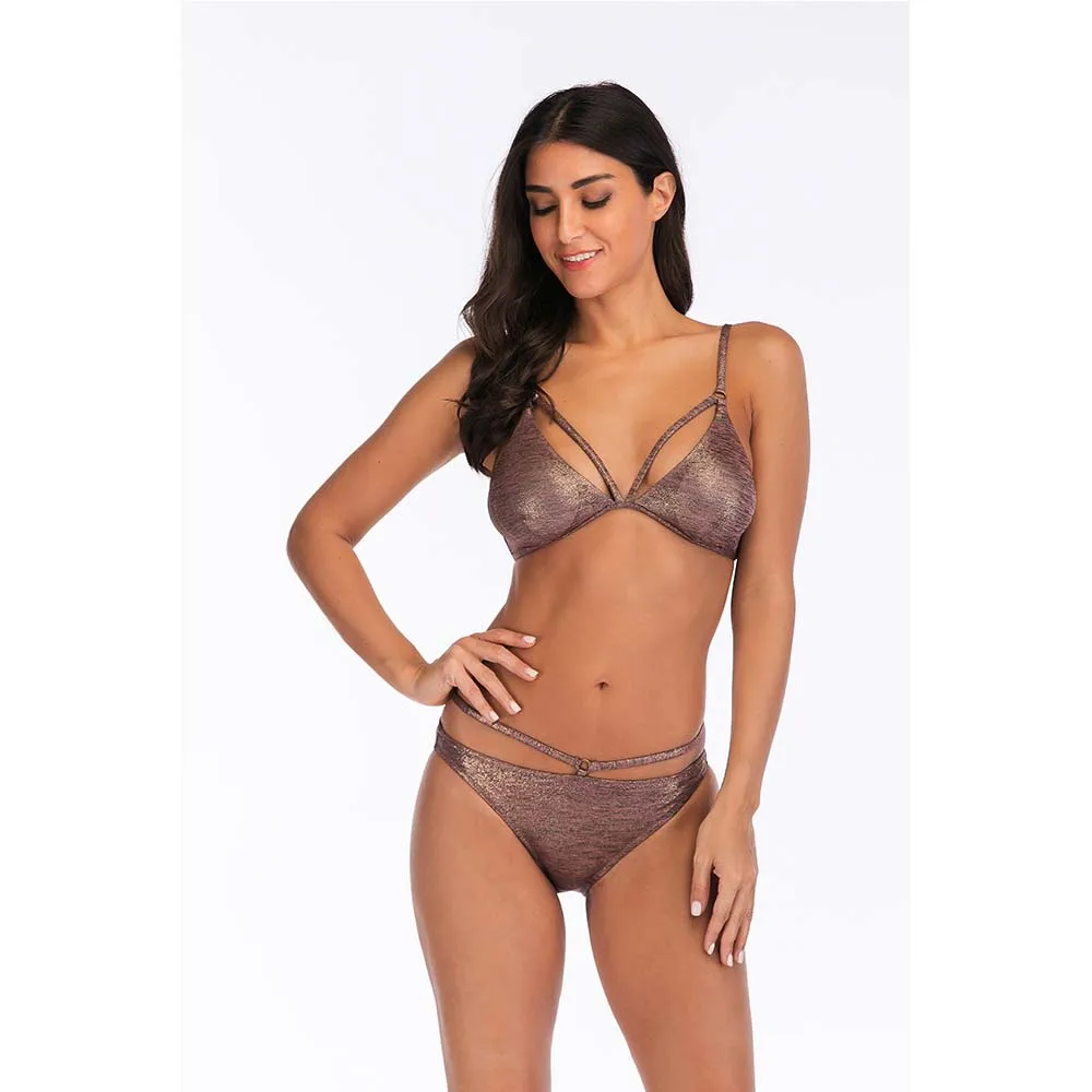 

Riseado Cut Out Bikini Set New Swimwear Women Sexy Swimsuit Strap Maillot De Bain Femme 2019 Swimming Suit for Women Biquini