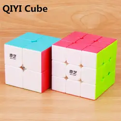 QIYI Профессиональный 3x3x3 5,7 см Скорость для Magic Cube Головоломка Куб 2x2x2 NEO Cubo Магическая наклейка для взрослых детей Образование игрушка