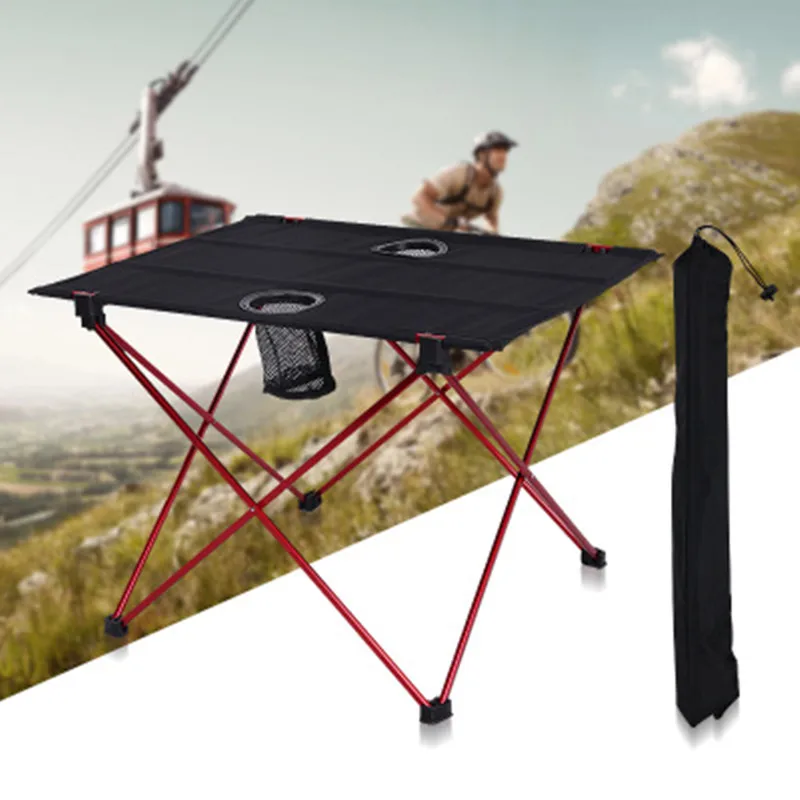 

Hot Sale Portable Foldable Folding Table Desk Camping Outdoor Picnic 7075 Aluminium Alloy Ultra-light Folding Desk