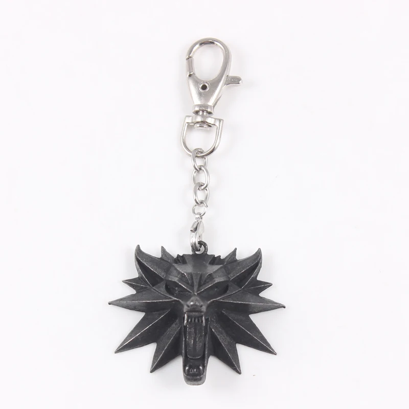 The witcher 3 wild hunt medallion pendant keychain witcher 3 keyring