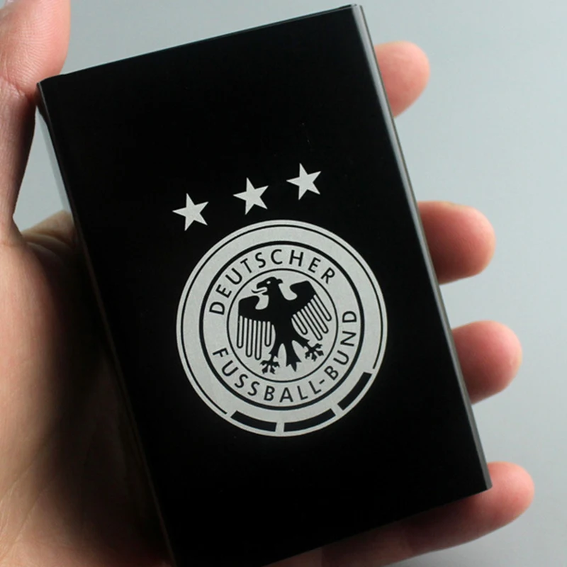 Коробка для хранения сигарет из алюминиевого сплава лазерная гравировка Кубок