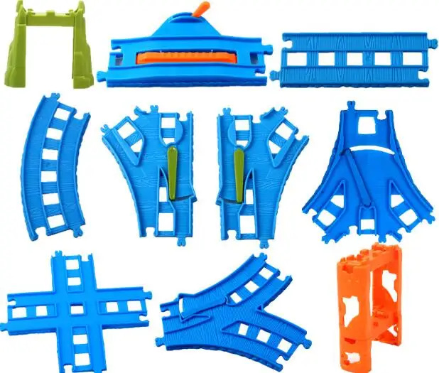 Поезд направляющее устройство аксессуары сцена строительство общие универсальные треки подходят для литого сплава и электрическая
