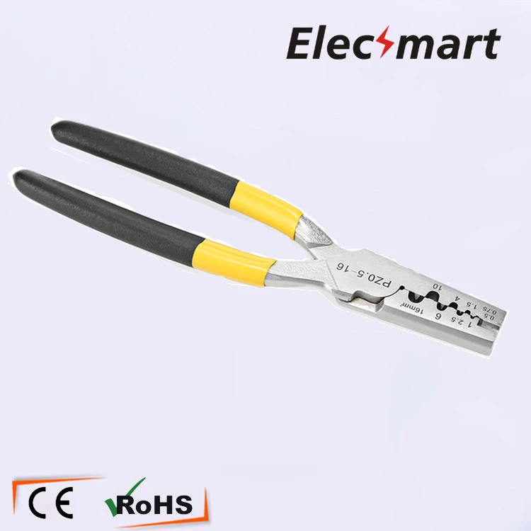 

PZ0.5-16 Multifunctional Line Pressing Plier Hand Crimping Tools Clamp Wiring Terminal Cutters Crimping pliers
