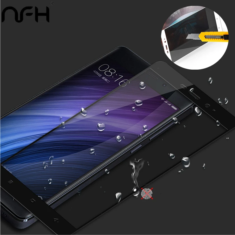 

NFH Original Tempered Glass For Xiaomi Redmi Note 4X 3D Screen Protector Film Full Cover Case On Redmi Note 4 X 5.5" Black Gold