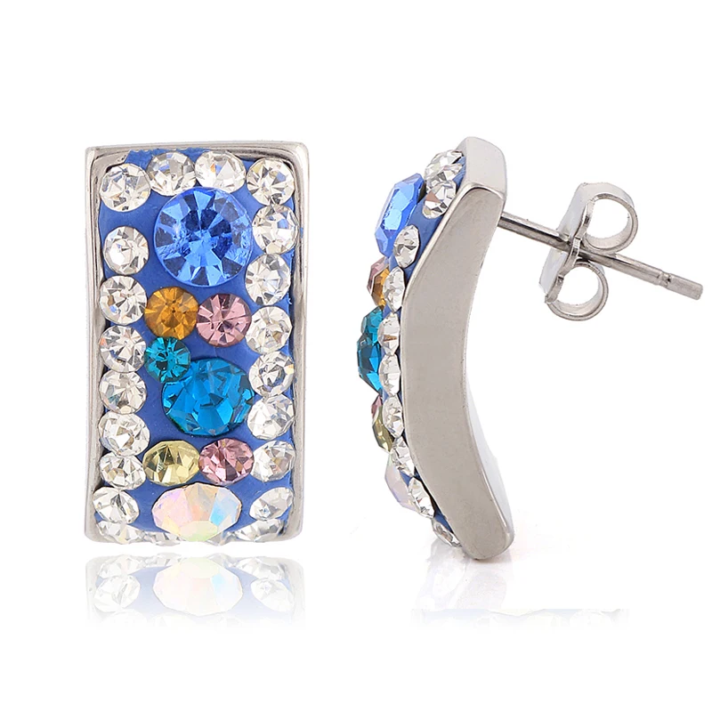 

Fashion 2014 Stainless Steel Jewelry Austrian crystal Earring for women