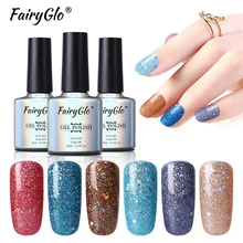 FairyGlo Блестящий цветной лак для ногтей 10 мл полуперманентный лак Soak Off Hybrid Lak Nagellak Vernis Lucky Lacquer ink