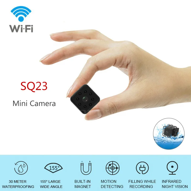 Маленькая мини камера SQ23 HD с Wi Fi 1080P видеокамера ночным видением микро