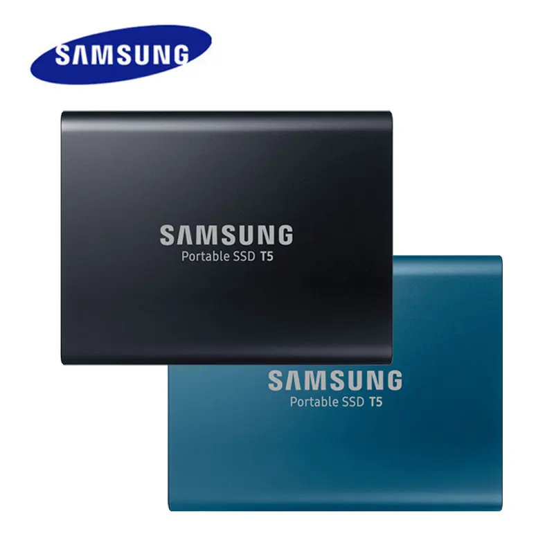 

SAMSUNG Portable SSD T5 Series USB 3.1 Gen2(10Gbps)External Solid State Drives 250GB/500GB/1TB/2TB Shock Resistant Safe Storage
