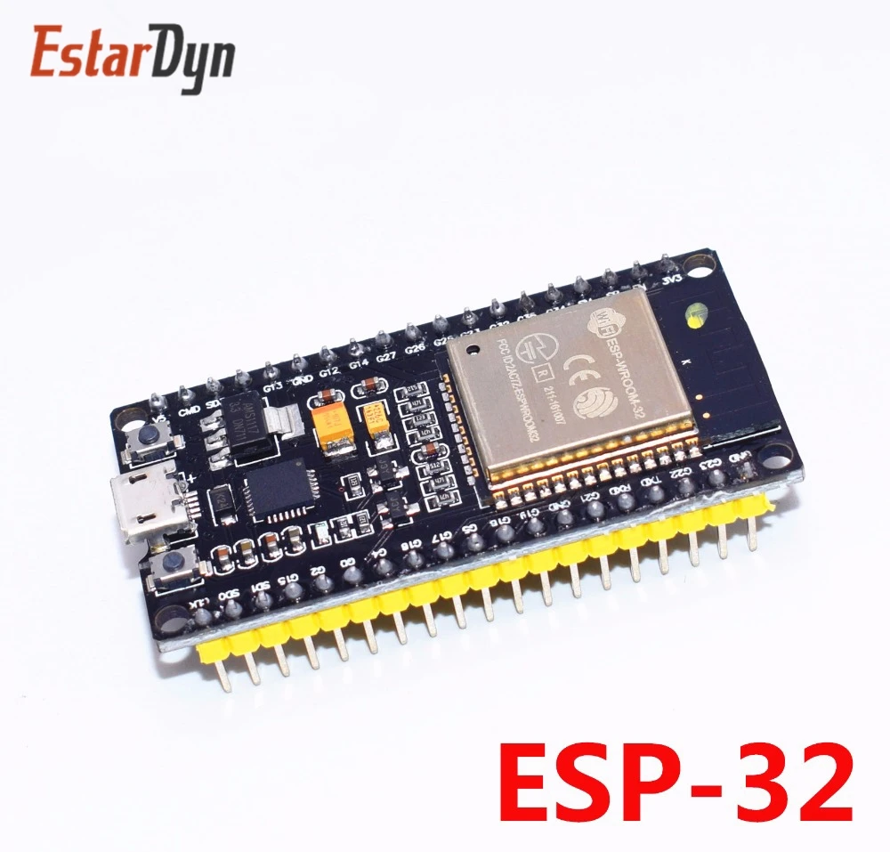 

1pcs ESP-32 ESP32 Wireless WiFi Bluetooth Development Board 2.4GHz CP2102 Micro USB Dual Core Module ESP-32S Similar ESP8266