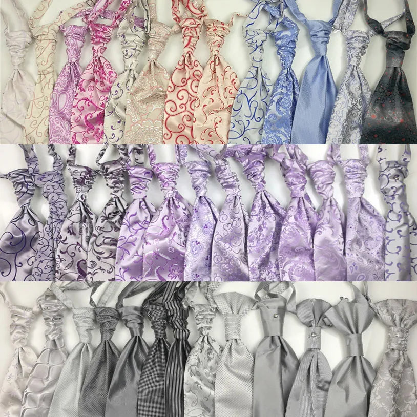

new fashion microfiber Hand made top quality Ascot tie mixclour for choose