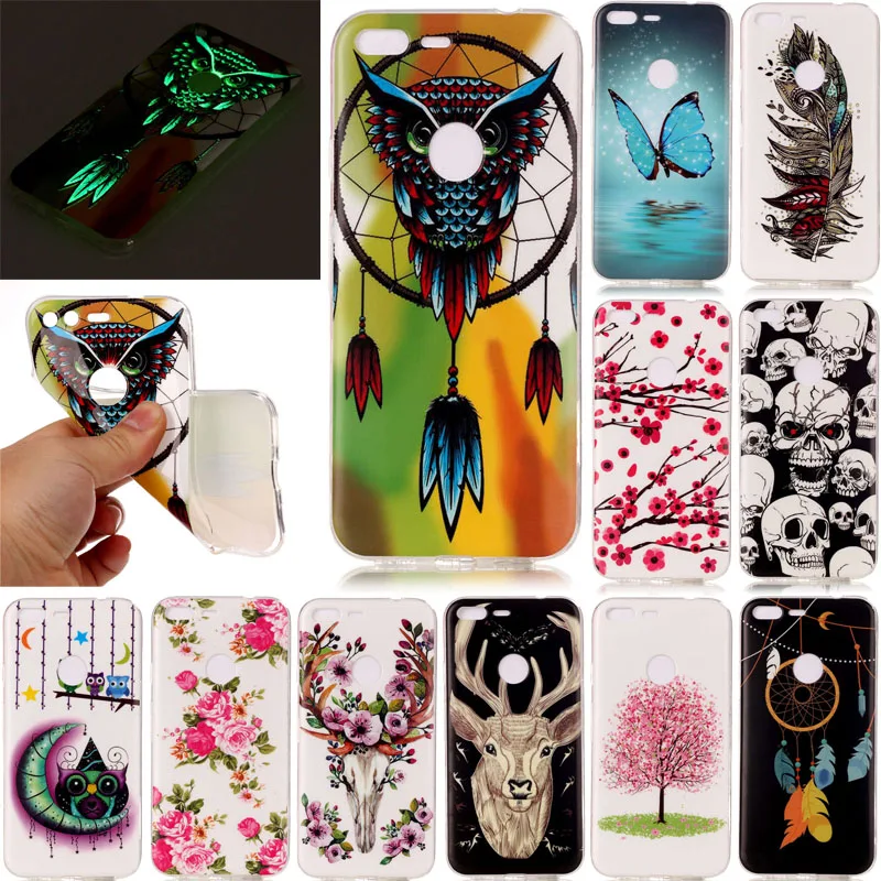 

SuliCase Pixel XL Silicone Case Luminous Cartoon Silicon TPU Skin Soft Back Cover Phone Case for Google Pixel XL Soft Cover