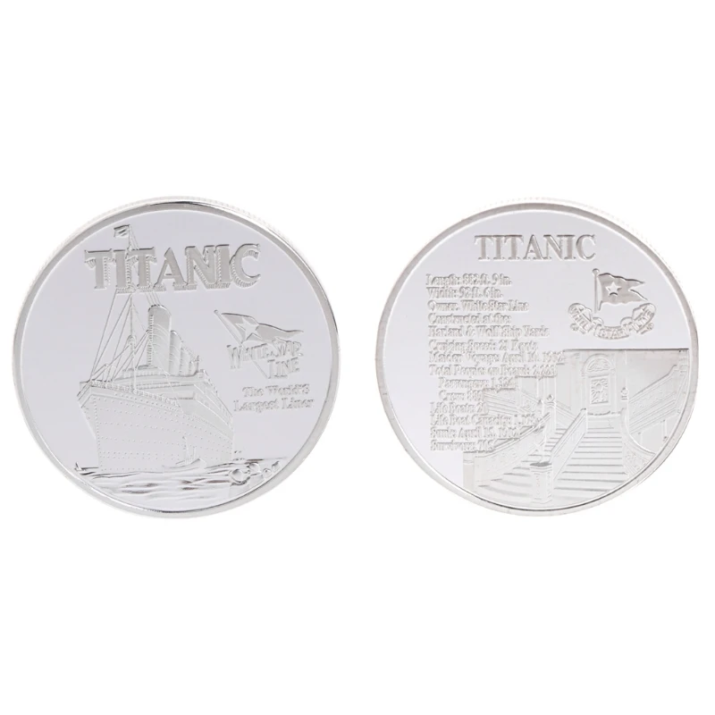 Commemorative Coin Titanic Ship Incident Collection Arts Gifts BTC Bitcoin Alloy