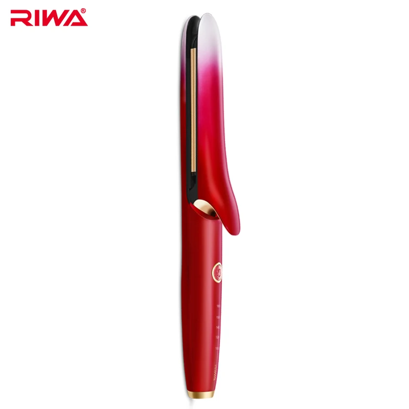 

RIWA Flat Iron Hair Straightener Hair Iron 2 In 1 Temperature Control Curling Hair Curlers Electric Curler Curling Tongs RB-8315