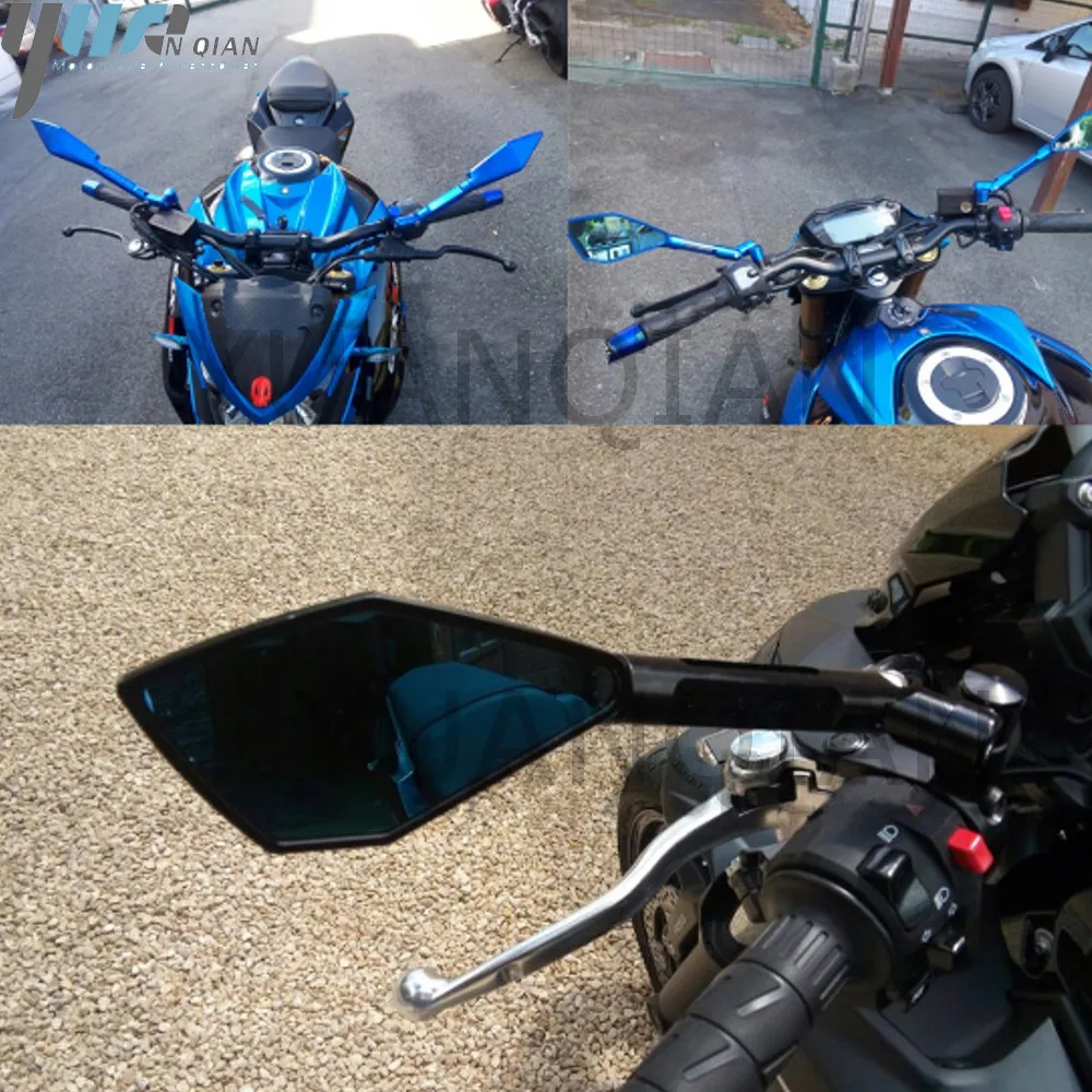 Мотоциклетные зеркала красного цвета с ЧПУ заднего вида для Kawasaki GPZ500S GPZ500 S GPZ 500 GPS