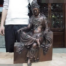 Xd 003122 Китайский Буддизм Бронза Медь Манджушри Бодхисаттва гуань-Инь Гуаньинь Будды