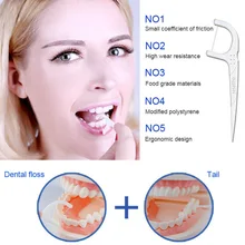 50 Граф зубные Flosser одноразовые палочки зубная нить нитью инструменты для взрослых и детей K5