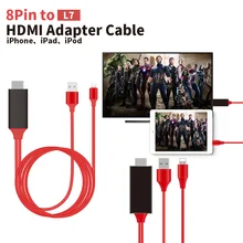2 шт. HDMI кабель для iphone 7 7 plus iphone SE 5 5S 6 6S Puls ipad к телевизору 2 м MHL к HD tv 1080P Lightning Кабель адаптер USB зарядное устройство