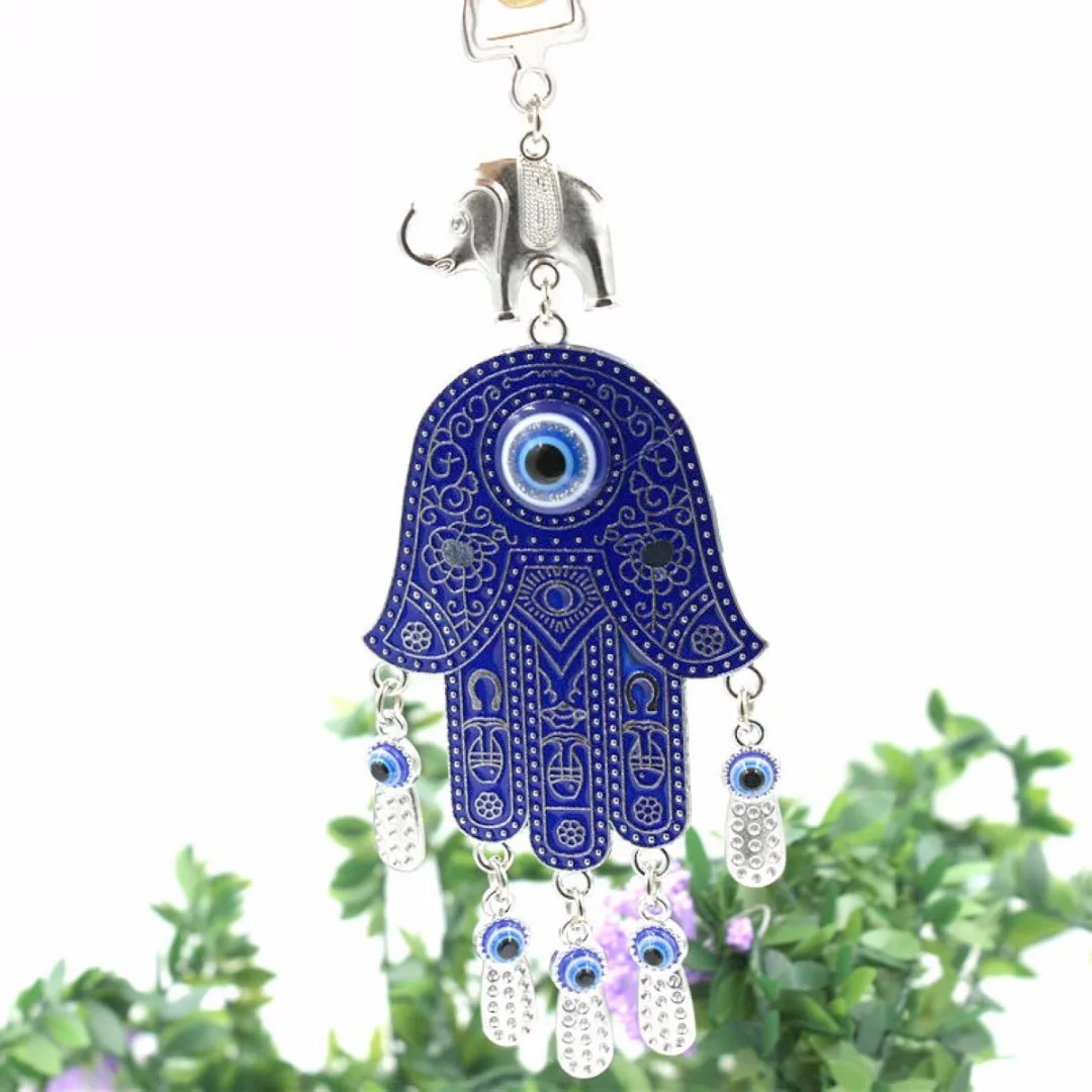 JX-LCLYL Turkish Blue Evil Eye Hamsa Hand Amulet Wall Protection Hanging Cars Home Decor