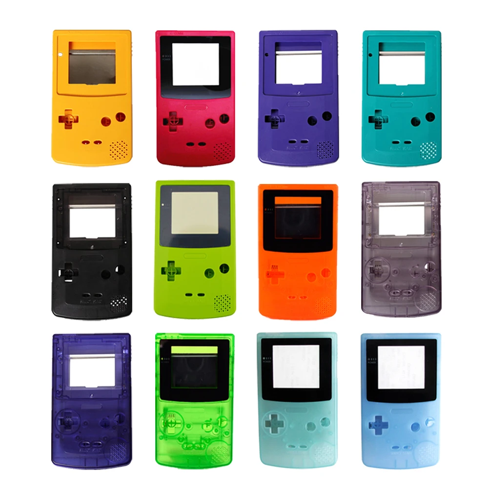 High quality 13 Colors Housing Shell replacement Parts Cover for GBC Case Pack for Gameboy Color Shell
