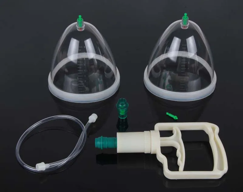 Healthy Breast Enlargement pump for lady Vacuum Cupping Body Massager chest Enhancement Cupping with suction pump therapy Size L