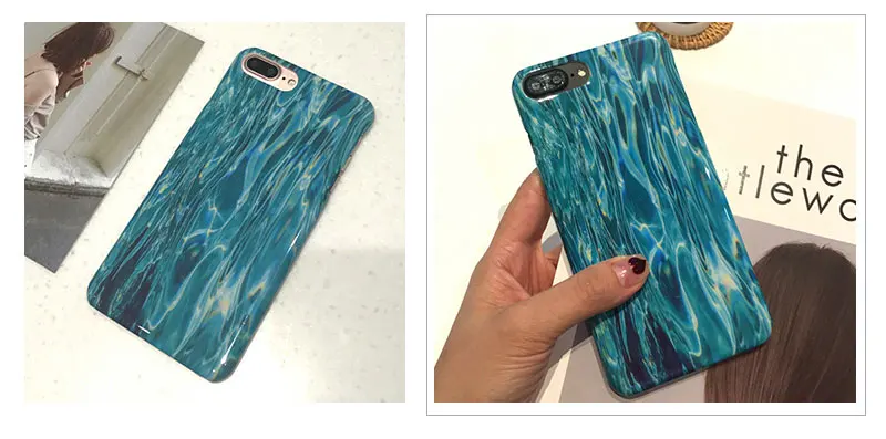 Water Glossy Phone Case For iPhone 6 7 8 Plus Case Cover For iPhone 6 Plus 7Plus 8Plus 6 s Plus 6s Cases Coque Capinha Shell TPU (13) - - 