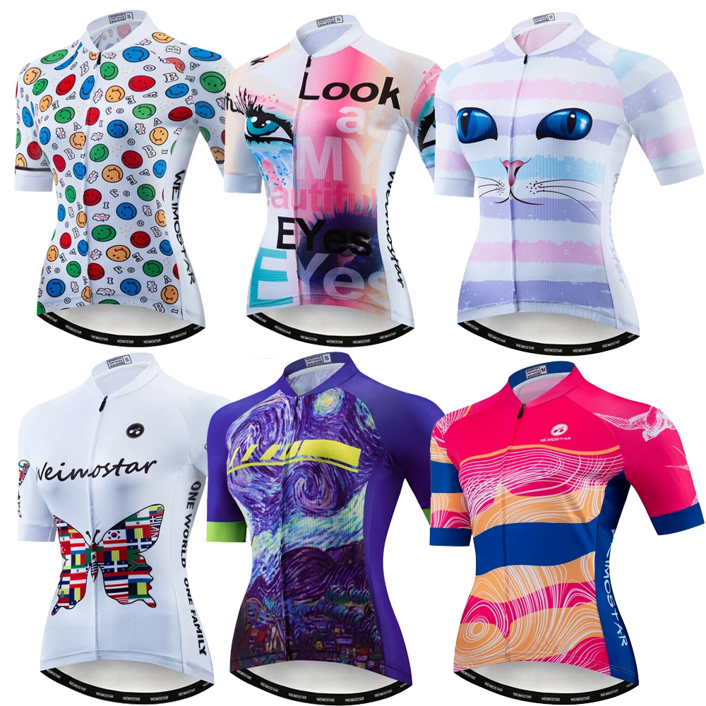

Weimostar Summer Cycling Jersey Women Mountain Bike Clothing Team Youth Ladies Cycling Wear Quick Dry MTB Bicycle Jersey Shirt