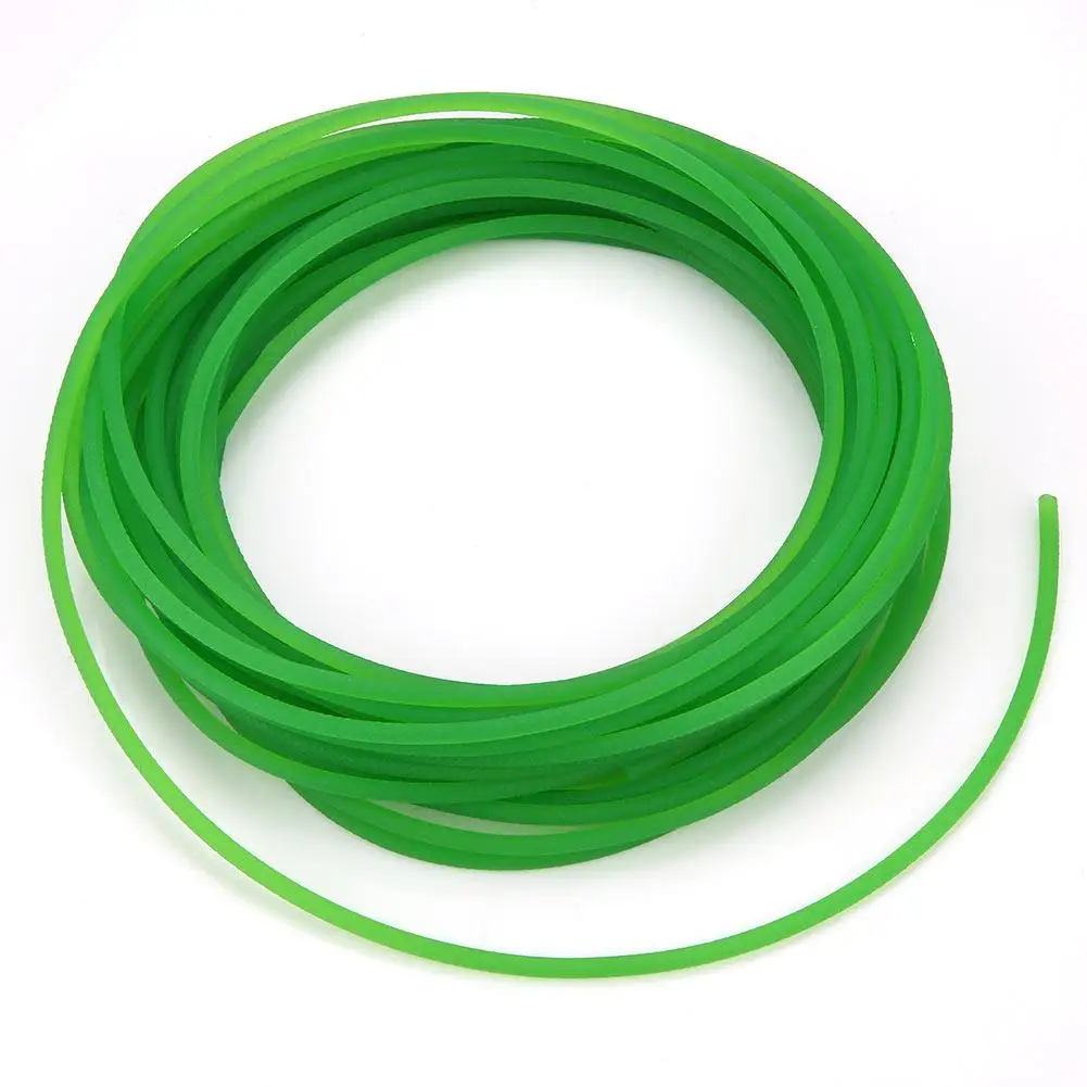 Correas redondas de poliuretano 10mm*3m correa redonda de poliuretano PU de superficie rugosa verde para máquina de impresión de transmisión de impulsión 