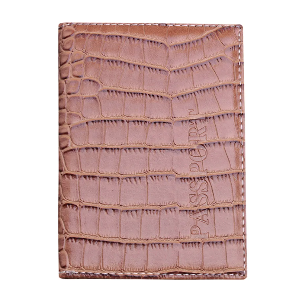 Travel Passport Cover Card Case Women Men Travel Credit Card Holder Travel ID&Document Passport Holder Paquete de la tarjet#3 - Цвет: Khaki