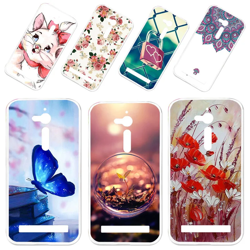 

Case For ASUS ZenFone Go ZB500KL Cases Silicone Animal Flower Bumper SFor ASUS ZenFone Go ZB500KL ZB500KG Cover Fundas Coque