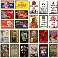 Ретро лед холодное вино пиво табличка Виски Металл Олово вывески живопись винтажный настенный плакат художественная наклейка Паб Бар домашний декор для казино YD390