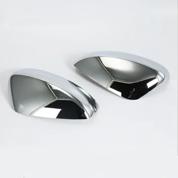 

For Mazda CX-5 2017 2PCS ABS Chrome Carbon Fiber Car Side Door Rearview Mirror Frame Cover Trim Car Styling Accessories