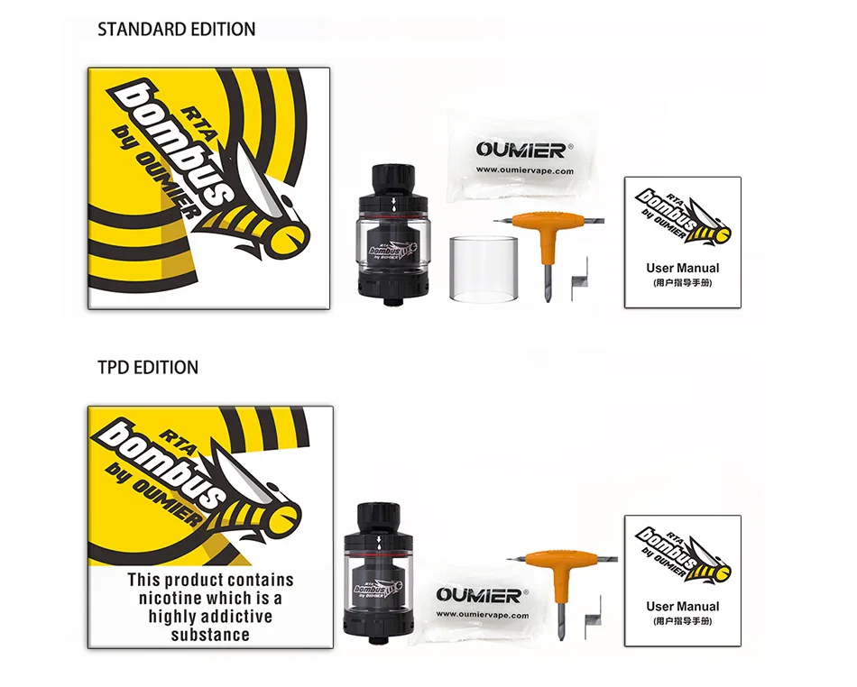 OUMIER Bombus RTA 2ml 3.5ml