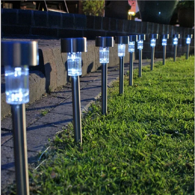 Stainless Steel Solar Lawn Led Light Outdoor Waterproof Lamp Stainless Steel Solar Lawn Led Light Outdoor Waterproof Lamp With Battery Luminaria Landscape For Garden