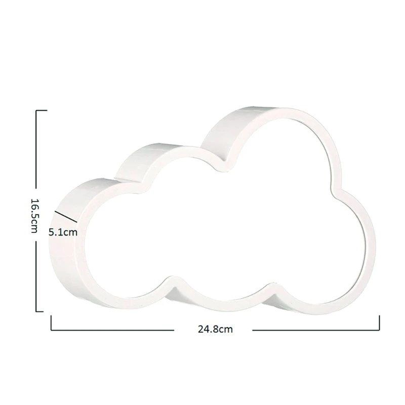 Батарея-Форма d облако лампа творческий светодиодный 3D ночной Светильник облако туннель Форма детской комнаты ночники Декор